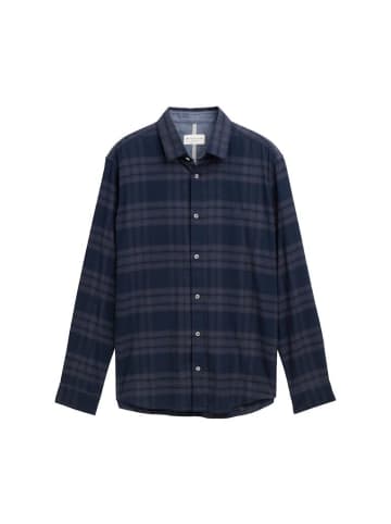 Tom Tailor Langarmhemd in navy tonal check