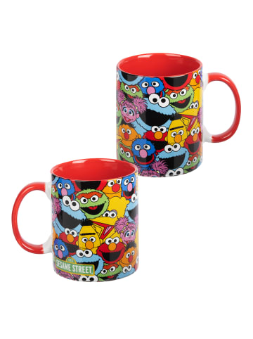 Sesamstraße Sesamstraße Tasse - Alle Freunde Becher Kaffeetasse 320 ml in rot