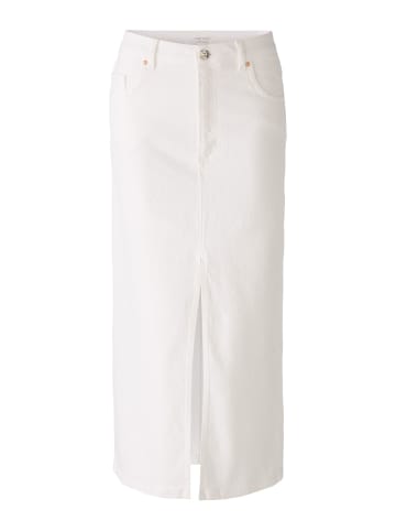 Oui Jeansrock THE MAXI mid waist in optic white