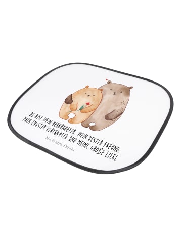 Mr. & Mrs. Panda Sonnenblende Auto Bären Liebe mit Spruch in Weiß