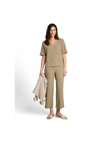 Tom Tailor T-Shirt in olive white structure