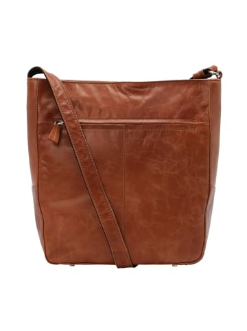 VLD VOi Leather Design City Cowboy Umhängetasche Leder 23.5 cm in cognac