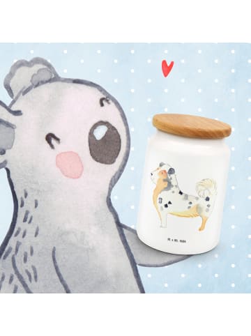 Mr. & Mrs. Panda Dose Hund Australien Shepherd ohne Spruch in Weiß