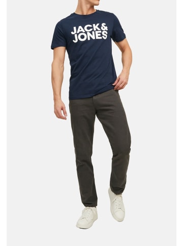 Jack & Jones T-Shirt Corp in Weiß / blau / schwarz