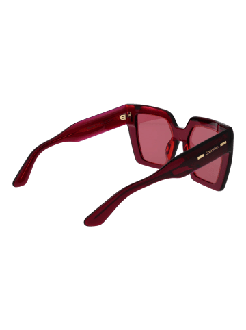 Calvin Klein Sonnenbrille Quadratisch Burgundisch