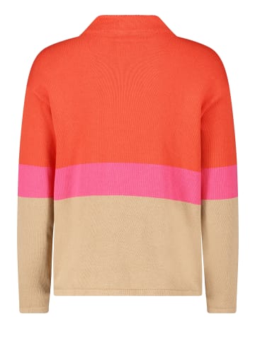 Betty Barclay Strickpullover mit Color Blocking in Red/Pink