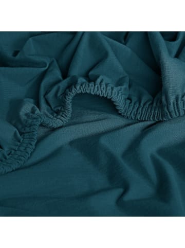 Erwin Müller Mako-Interlock-Jersey Bio Spannbettlaken München in petrol