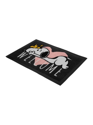 United Labels The Peanuts Snoopy Fußmatte - Welcome Türmatte 39 x 58 cm in grau