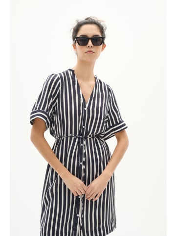 InWear Kleid KilloIW Lockere Passform in Marine Blue Stripe