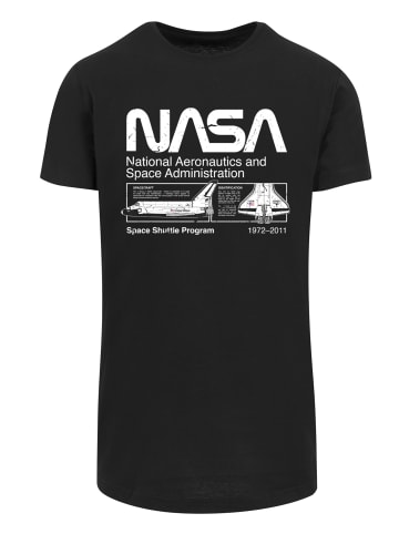 F4NT4STIC T-Shirt NASA Classic Space Shuttle Black in schwarz