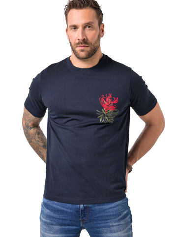 JP1880 Kurzarm T-Shirt in navy blau