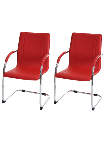 MCW 2er-Set Konferenzstuhl Perm, Rot