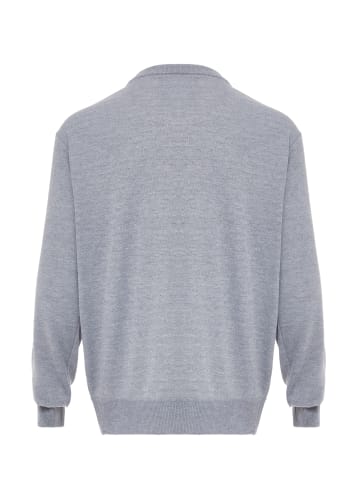 ALEKO Herren Pullover in Hellgrau Melange