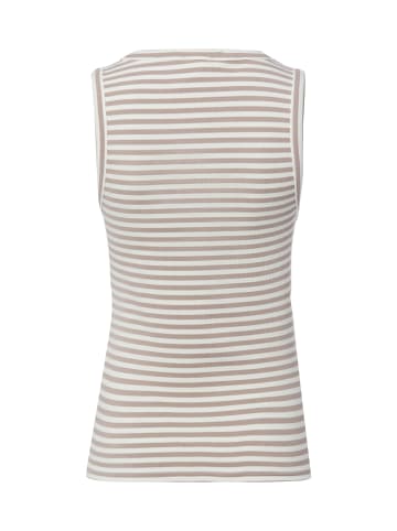 Marie Lund Top in melange weiß - 0002