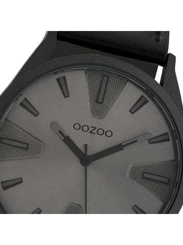 Oozoo Analog-Armbanduhr Oozoo Timepieces schwarz groß (ca. 45mm)