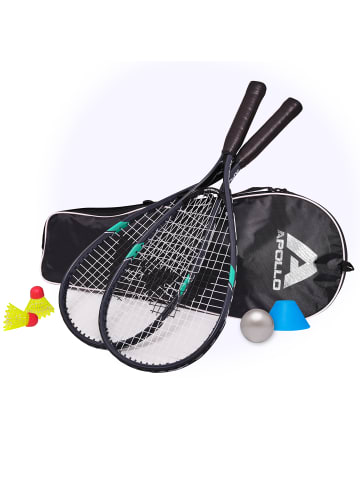 Apollo Badminton Schläger Set Kinder " Speed Pro " in grau/mint