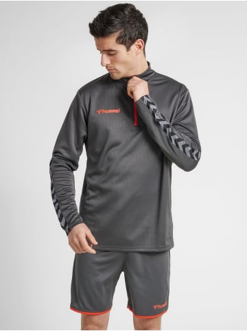 Hummel Halbreißverschluss Jacke Hmlauthentic Herren in ASPHALT