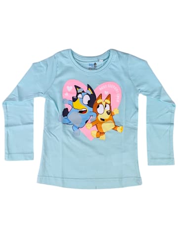 Bluey Langarmshirt Bluey & Bingo in Hellblau