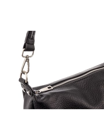 PRATTEN S037-G genarptes PU Umhängetasche Handtasche in black