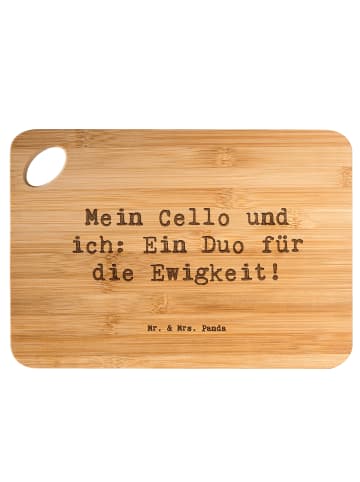 Mr. & Mrs. Panda Hackbrett Spruch Zeichenllo Duo mit Spruch in Braun