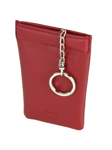 Esquire Logo Schlüsseletui Leder 8 cm in rot