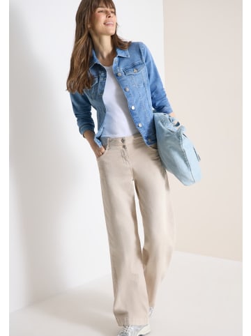 Cecil Jeansjacke mit Brusttaschen und Knöpfen in Blau