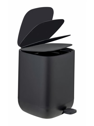 Wenko Treteimer Mod. Davos, Schwarz 6,5 L, Treteimer Davos, Schwarz 6,5 L in Schwarz