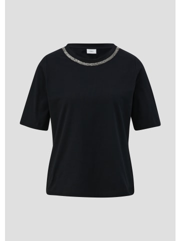 s.Oliver BLACK LABEL T-Shirt kurzarm in Schwarz