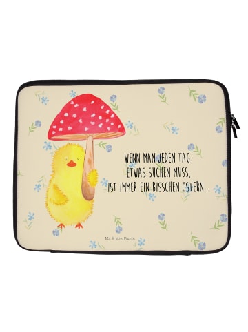 Mr. & Mrs. Panda Laptoptasche Küken Fliegenpilz mit Spruch in Blumig