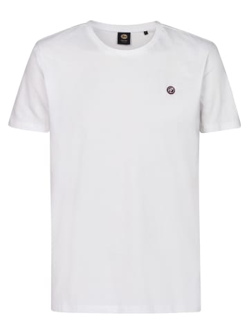 Petrol Industries T-Shirt mit Logo Windward in Weiß