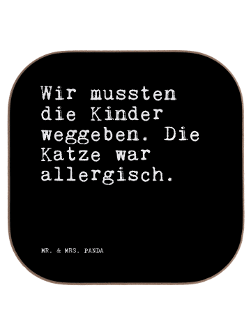 Mr. & Mrs. Panda Tassenuntersetzer Wir mussten die Kinder... mit... in Schwarz