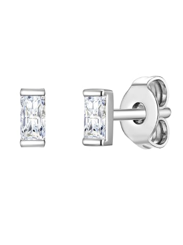 Lulu & Jane Ohrstecker Zirkonia weiß in silber