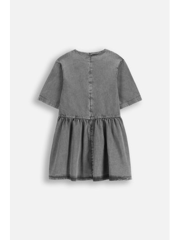 Coccodrillo Jeanskleid mit kurzen Ärmeln in schwarzgrau