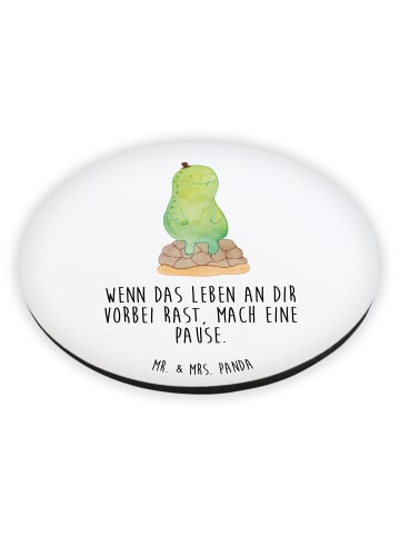 Mr. & Mrs. Panda Kühlschrankmagnet Schildkröte Pause mit Spruch in Weiß