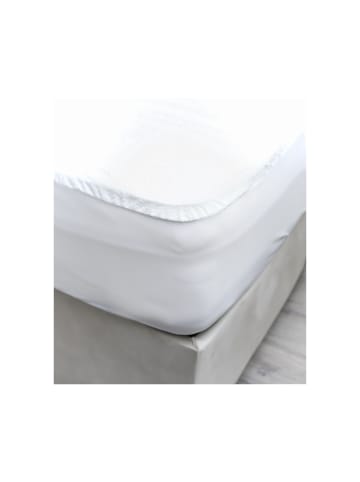COFI 1453 Matratzenschoner mit Rundumgummizug Matratzenauflage in Weiß