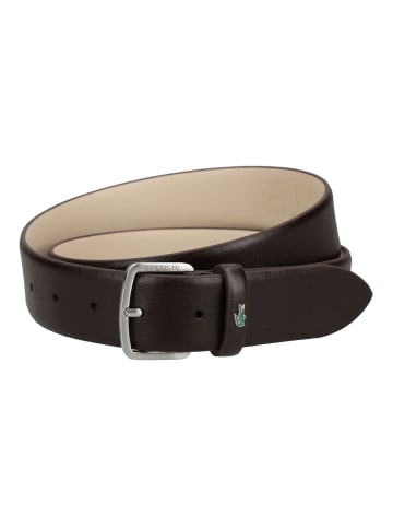 Lacoste Gürtel in Braun/Rot