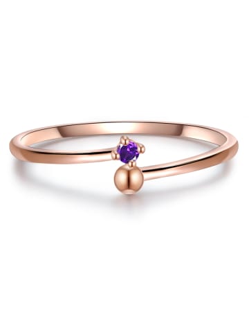 Glanzstücke München Ring Sterling Silber Amethyst in roségold