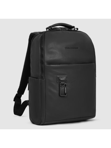 Piquadro Harper Rucksack Leder 42 cm Laptopfach in nero