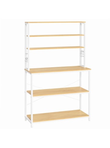 VASAGLE Küchenregal Barnet in Weiß - (B)40 x (H)167 x (T)100 cm