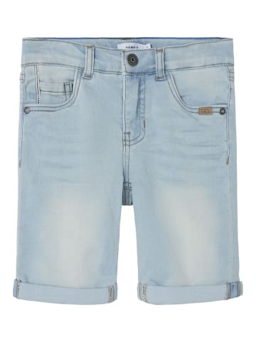 name it Long Shorts in light blue denim