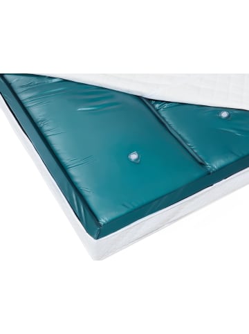 Beliani 5-tlg Wasserbettmatratze AQUA DUO in Blau úplná redukcia vĺn