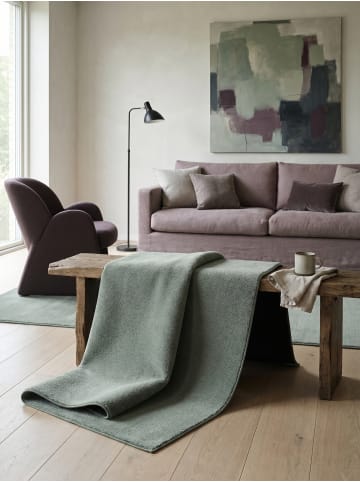 KADIMA DESIGN Teppichläufer Uni Antirutsch pflegeleicht Wohnzimmer Schlafzimmer in Grün