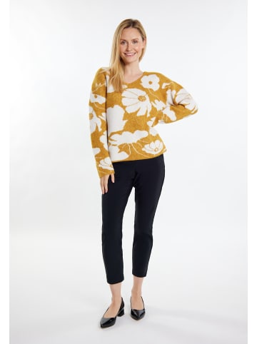 Albee Women Strickpullover in Curry Weiss