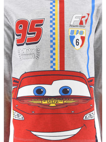 Disney Cars 2tlg. Outfit: Schlafanzug Langarmshirt und Hose in Grau