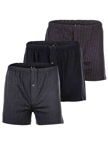 YOURBASICS Boxershort 3er Pack in SchwarzMix