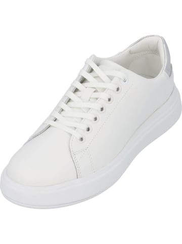 Calvin Klein Schnürschuhe in white/silver