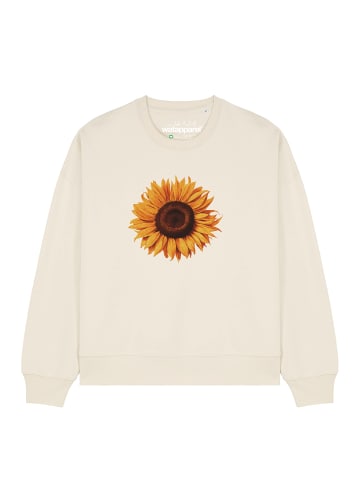 wat? Apparel Sweatshirt Sonnenblume in Natural Raw