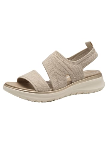 Tamaris WIDE FIT Sandale in BEIGE/GOLD