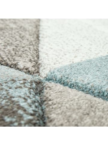 KADIMA DESIGN Teppich Kurzflor Rauten Wohnzimmer in Beige