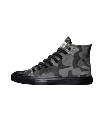 ethletic Canvas Sneaker Black Cap Hi Cut in human rights olive | jet black